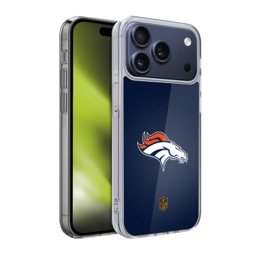 NFL Denver Broncos Logo Football Soft Gel Case for Apple iPhone 17 Pro