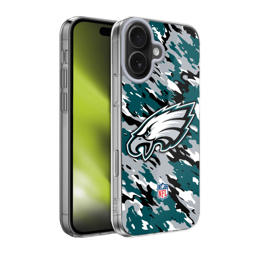 NFL Philadelphia Eagles Logo Camou Soft Gel Case for Apple iPhone 17