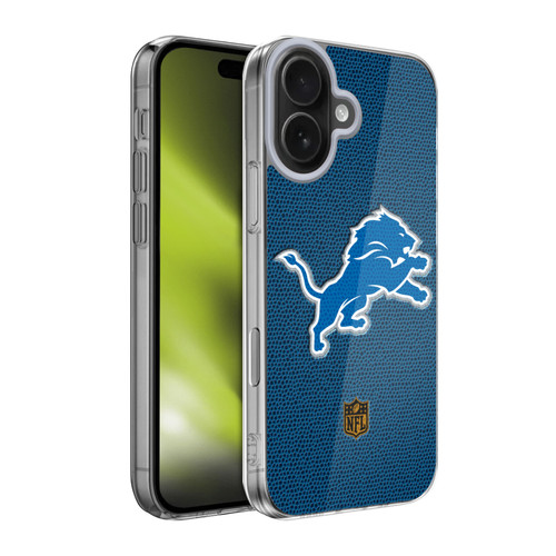 NFL Detroit Lions Logo Football Soft Gel Case for Apple iPhone 17