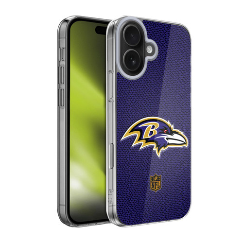 NFL Baltimore Ravens Logo Football Soft Gel Case for Apple iPhone 17