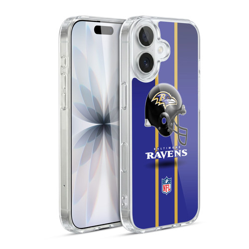 NFL Baltimore Ravens Logo Helmet Soft Gel Case for Apple iPhone 17