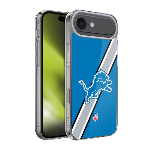 NFL Detroit Lions Logo Stripes Soft Gel Case for Apple iPhone 17 Air