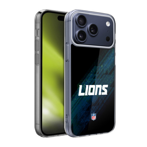 NFL Detroit Lions Logo Blur Soft Gel Case for Apple iPhone 17 Pro Max