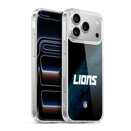 NFL Detroit Lions Logo Blur Soft Gel Case for Apple iPhone 17 Pro Max