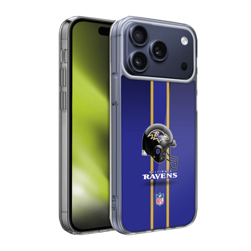 NFL Baltimore Ravens Logo Helmet Soft Gel Case for Apple iPhone 17 Pro Max