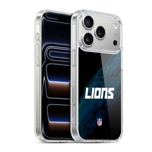 NFL Detroit Lions Logo Blur Soft Gel Case for Apple iPhone 17 Pro