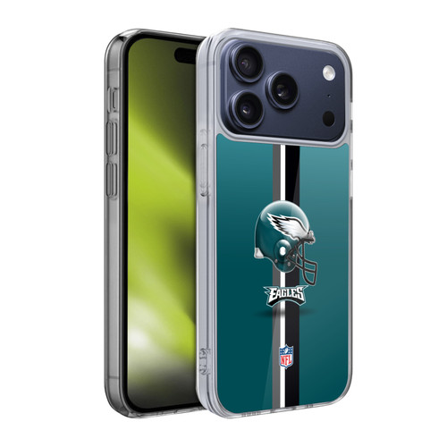 NFL Philadelphia Eagles Logo Helmet Soft Gel Case for Apple iPhone 17 Pro