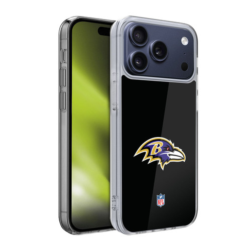 NFL Baltimore Ravens Logo Plain Soft Gel Case for Apple iPhone 17 Pro