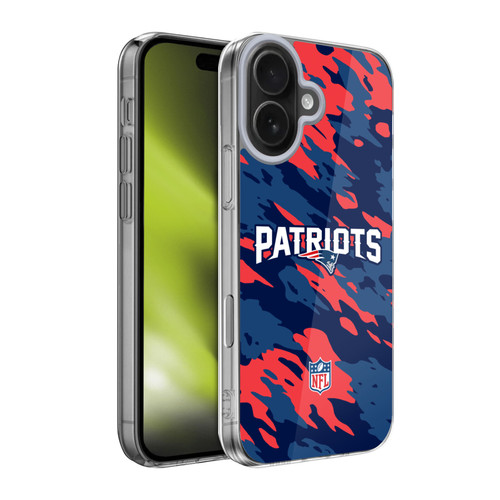 NFL New England Patriots Logo Camou Soft Gel Case for Apple iPhone 17