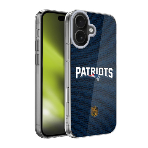 NFL New England Patriots Logo Football Soft Gel Case for Apple iPhone 17