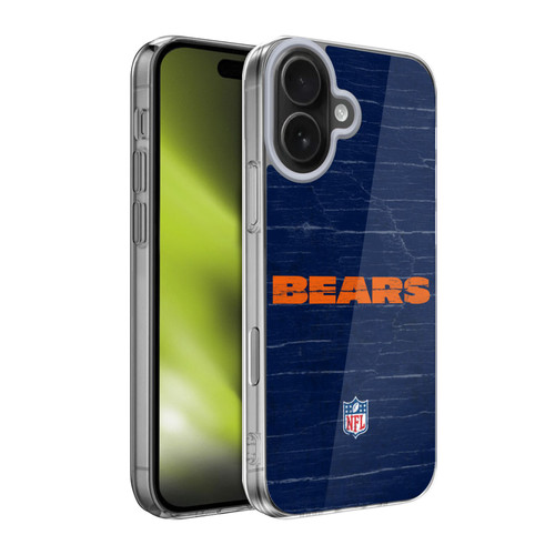 NFL Chicago Bears Logo Distressed Look Soft Gel Case for Apple iPhone 17
