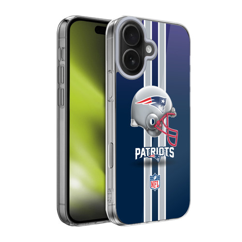 NFL New England Patriots Logo Helmet Soft Gel Case for Apple iPhone 17