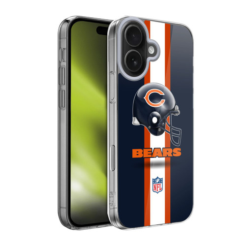 NFL Chicago Bears Logo Helmet Soft Gel Case for Apple iPhone 17