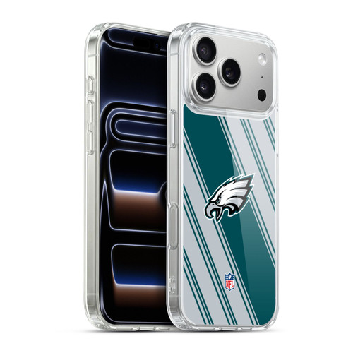 NFL Philadelphia Eagles Artwork Stripes Soft Gel Case for Apple iPhone 17 Pro Max
