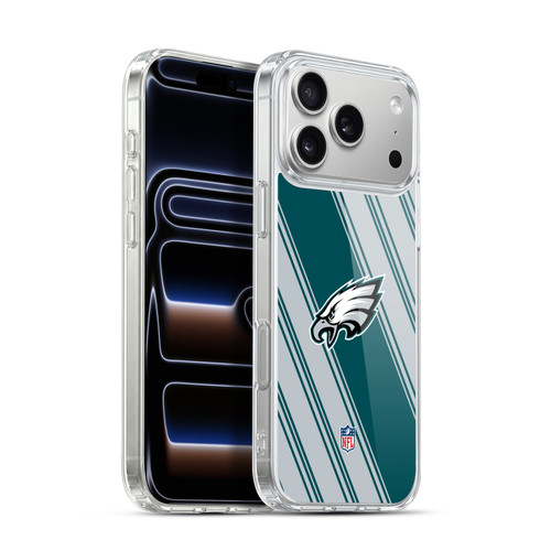 NFL Philadelphia Eagles Artwork Stripes Soft Gel Case for Apple iPhone 17 Pro Max