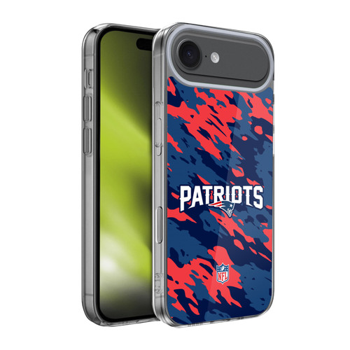 NFL New England Patriots Logo Camou Soft Gel Case for Apple iPhone 17 Air