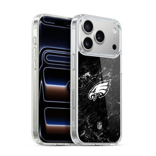 NFL Philadelphia Eagles Artwork Marble Soft Gel Case for Apple iPhone 17 Pro