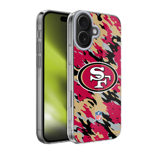NFL San Francisco 49Ers Logo Camou Soft Gel Case for Apple iPhone 17