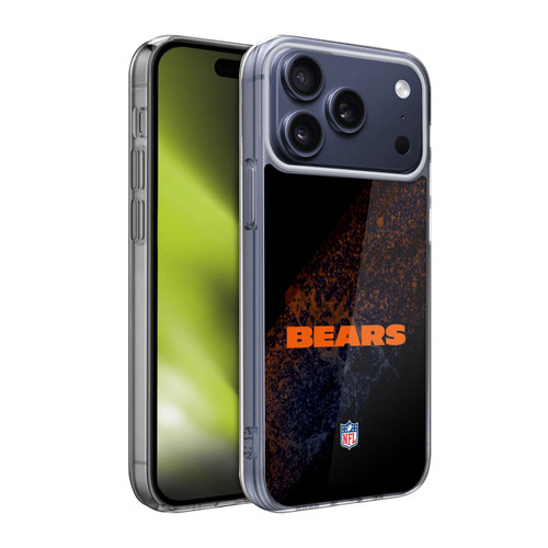 NFL Chicago Bears Logo Blur Soft Gel Case for Apple iPhone 17 Pro Max
