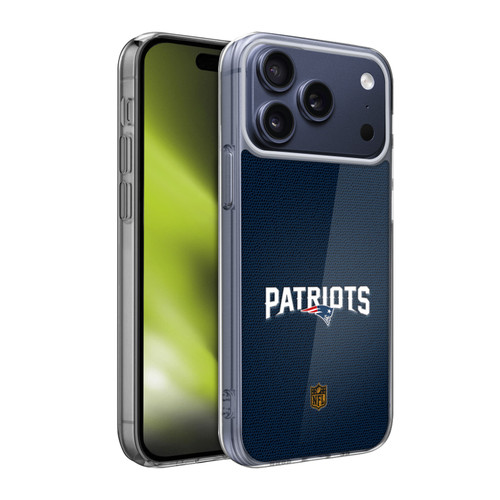 NFL New England Patriots Logo Football Soft Gel Case for Apple iPhone 17 Pro Max