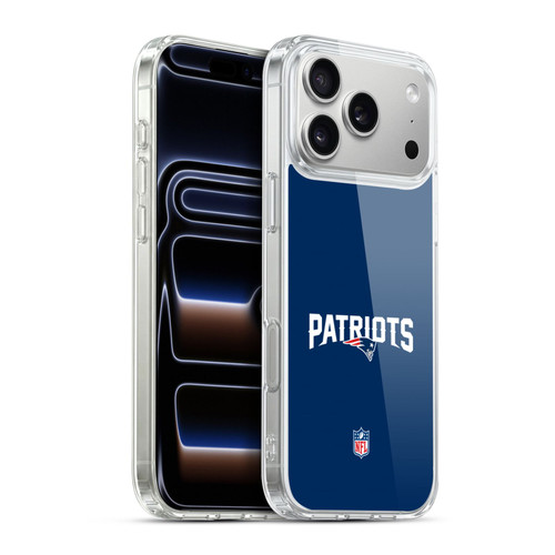 NFL New England Patriots Logo Plain Soft Gel Case for Apple iPhone 17 Pro Max