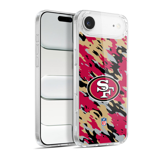 NFL San Francisco 49Ers Logo Camou Soft Gel Case for Apple iPhone 17 Air