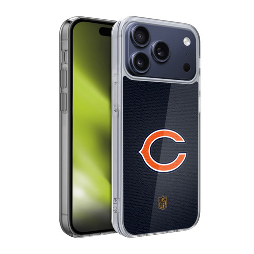 NFL Chicago Bears Logo Football Soft Gel Case for Apple iPhone 17 Pro