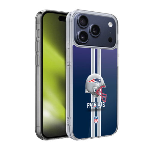 NFL New England Patriots Logo Helmet Soft Gel Case for Apple iPhone 17 Pro