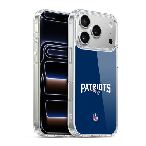 NFL New England Patriots Logo Plain Soft Gel Case for Apple iPhone 17 Pro
