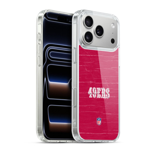 NFL San Francisco 49Ers Logo Distressed Look Soft Gel Case for Apple iPhone 17 Pro Max