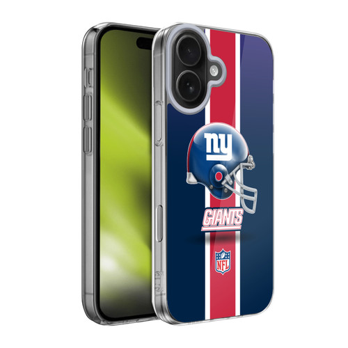 NFL New York Giants Logo Helmet Soft Gel Case for Apple iPhone 17