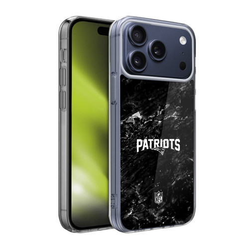 NFL New England Patriots Artwork Marble Soft Gel Case for Apple iPhone 17 Pro Max