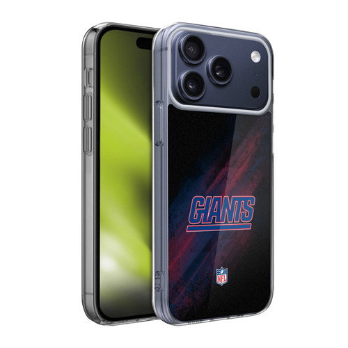 NFL New York Giants Logo Blur Soft Gel Case for Apple iPhone 17 Pro Max