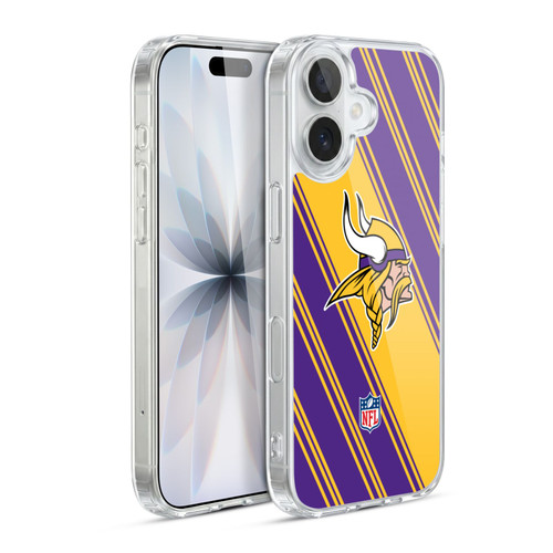 NFL Minnesota Vikings Artwork Stripes Soft Gel Case for Apple iPhone 17