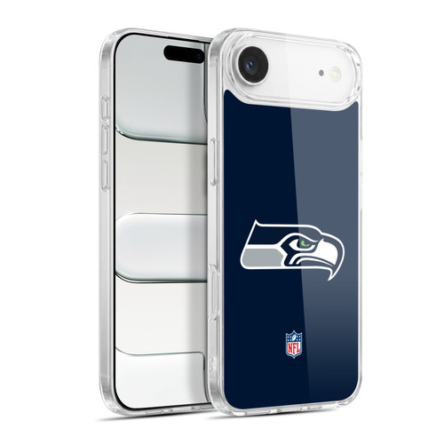 NFL Seattle Seahawks Logo Plain Soft Gel Case for Apple iPhone 17 Air
