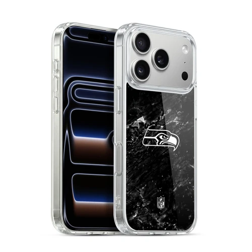 NFL Seattle Seahawks Artwork Marble Soft Gel Case for Apple iPhone 17 Pro