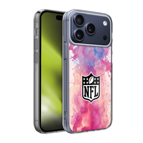 NFL Shield Watercolor Soft Gel Case for Apple iPhone 17 Pro Max