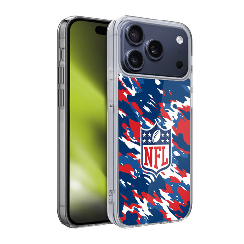 NFL Shield Camouflage Soft Gel Case for Apple iPhone 17 Pro