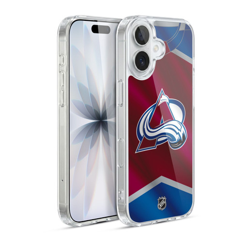 NHL Colorado Avalanche Jersey Soft Gel Case for Apple iPhone 17