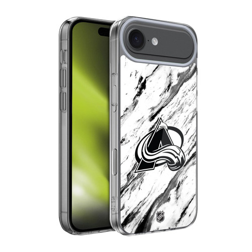 NHL Colorado Avalanche Marble Soft Gel Case for Apple iPhone 17 Air