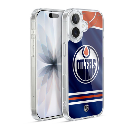 NHL Edmonton Oilers Jersey Soft Gel Case for Apple iPhone 17