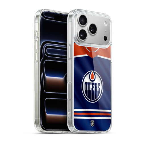 NHL Edmonton Oilers Jersey Soft Gel Case for Apple iPhone 17 Pro Max