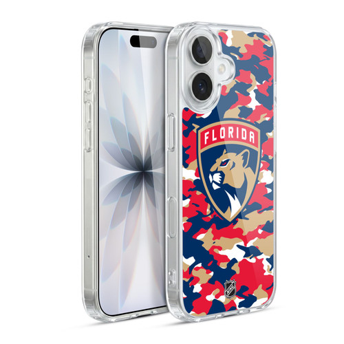 NHL Florida Panthers Camouflage Soft Gel Case for Apple iPhone 17