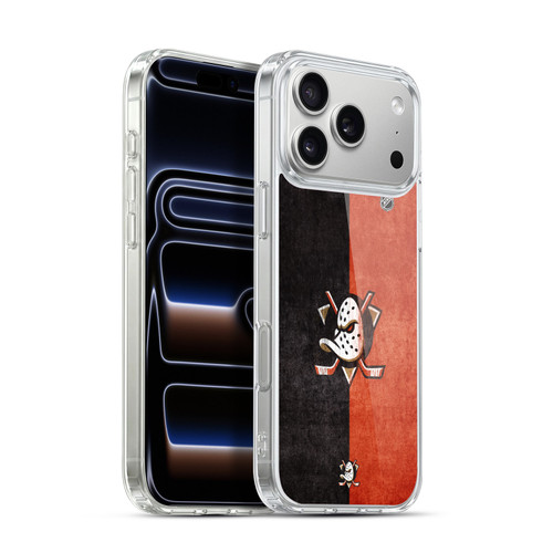 NHL Anaheim Ducks Half Distressed Soft Gel Case for Apple iPhone 17 Pro Max