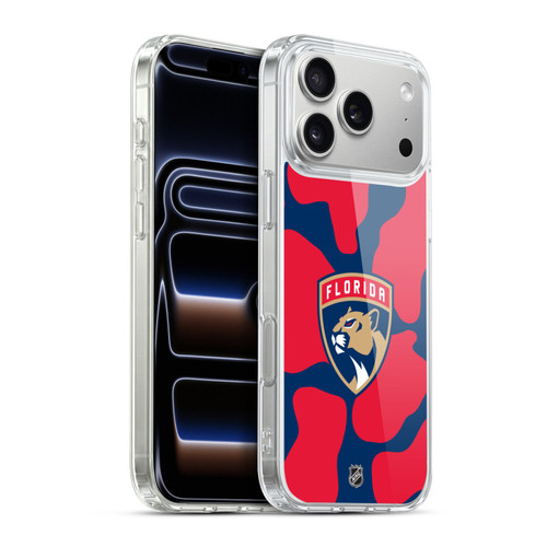NHL Florida Panthers Cow Pattern Soft Gel Case for Apple iPhone 17 Pro Max