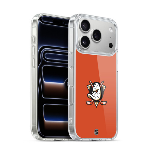 NHL Anaheim Ducks Plain Soft Gel Case for Apple iPhone 17 Pro