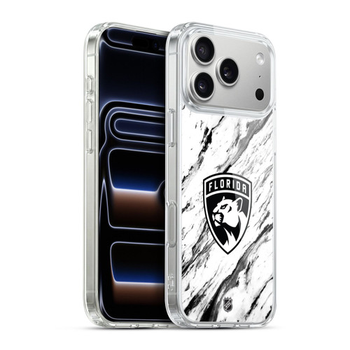 NHL Florida Panthers Marble Soft Gel Case for Apple iPhone 17 Pro Max