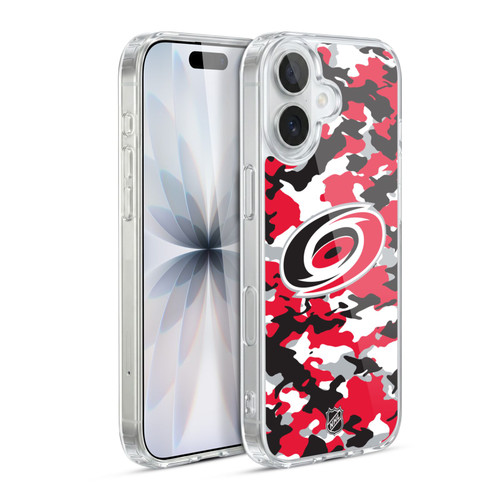 NHL Carolina Hurricanes Camouflage Soft Gel Case for Apple iPhone 17