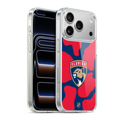 NHL Florida Panthers Cow Pattern Soft Gel Case for Apple iPhone 17 Pro