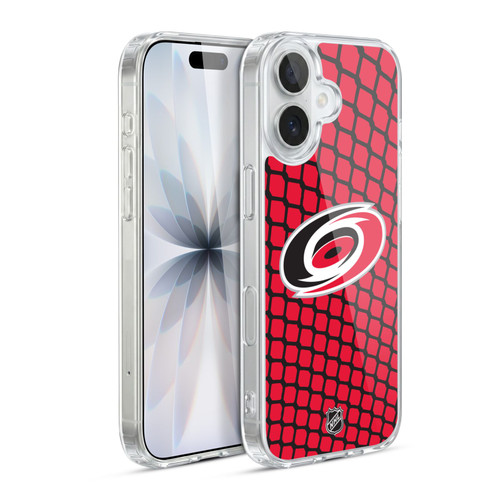 NHL Carolina Hurricanes Net Pattern Soft Gel Case for Apple iPhone 17